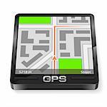 GPS Navigator. Illustration on white background for design