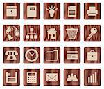 Business and office set of different vector web icons