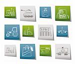 Business and industry icons - vector icon set