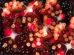 Abstract of red tone bokeh for Christmas web page background