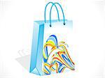 abstract colorful shopping bag  vector illustration