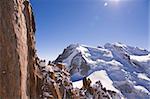 Massif Mont-Blanc, Aiguille du Midi. France. 3842 meters above sea level.