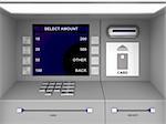 Details of gray ATM machine