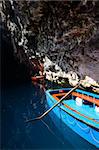Beautiful Melissani underground lake in Kefalonia, Greece
