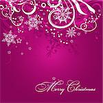 Christmas background with decoration, vector illustration