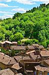 Bird's Eye View on the Roofs of the City of Saint Montan