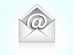 abstract mail icon vector illustration