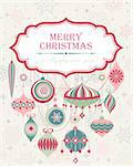 Christmas background with place for text. Vector illustration.