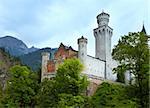 Historic medieval Neuschwanstein Castle in Bavaria (Germany)