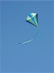 Kite flying in the sky, fun for children