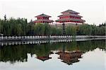 Typical Chinese ancient buildings in Xian China