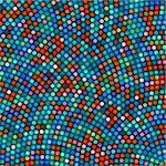 Abstract rounded pixel points mosaic background. EPS 8 vector file included