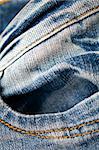 stylish blue jeans texture with pocket detail