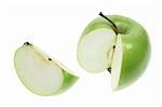 Granny Smith Apple on White Background