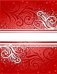 Illustration of abstract red-white background