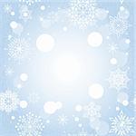 Christmas snowflake star seamless pattern background