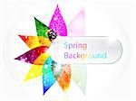 abstract colorful floral spring background vector illustration