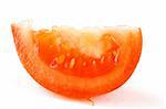 fresh tomato isolated on the white background