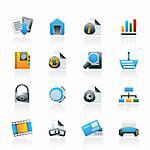 Web Site and Internet icons - vector icon set