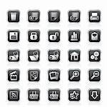 25 Simple Realistic Detailed Internet Icons - Vector Icon Set