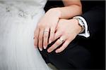 Close-Up of Bride and Groom's Hands