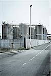 Industrielle Storage Tanks, Liverpool, Merseyside, Angleterre
