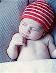 New born baby sleeping, portrait