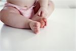 Babybekleidung Füße, niedrige Abschnitt