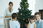Décoration d'arbre de Noël de famille