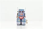 Wind-up robot toy