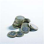 Tas de pièces d'un euro
