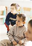 Children looking attentive in classroom