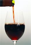 Glass of red wine