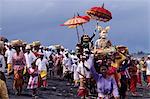 Melasti, une cérémonie de purification à Bali (Indonésie), Asie du sud-est, Asie