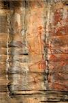 Peintures aborigènes dans l'abri sous roche en quartzite falaise, Ubirr Rocks, Kakadu National Park, patrimoine mondial UNESCO, Northern Territory, Australie, Pacifique