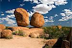 Devil's Marbles, the result of spheroidal weathering of strong granite beneath an ancient soil, Tennant Creek, Northern Territory, Australia, Pacific