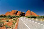 Les Olgas, monolithes de grès dur, près de Uluru (Ayers Rock), Parc National d'Uluru-Kata Tjuta, patrimoine mondial de l'UNESCO, Northern Territory, Australie, Pacifique