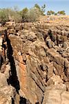 Shaft entrance to Great Nowranie Cave, Camooweal Caves National Park, Barkly Tablelands, Queensland, Australia, Pacific