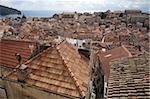 Old Town roofs, UNESCO World Heritage Site, Dubrovnik, Croatia, Europe