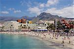 Playa Torviscas, Playa de las Americas, Tenerife, Canary Islands, Spain, Atlantic, Europe