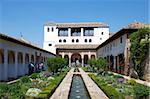 Generalife, Palais de l'Alhambra, l'UNESCO World Heritage Site, Grenade, Andalousie, Espagne, Europe