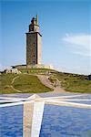 Tour d'Hercule (Torre de Hércules), A Coruña, Galice, Espagne, Europe