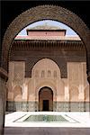 Medersa Ben Youssef, Marrakech, Maroc, l'Afrique du Nord, Afrique