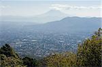 San Salvador city and Volcan de San Vincent (Chichontepec), 2182m, San Salvador, El Salvador, Central America