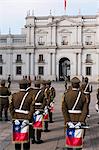 Changing of the Guard at Palacio de la Moneda, Santiago, Chile, South America