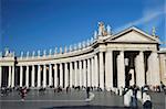 Piazza San Pietro (Petersplatz), Vatikanstadt, Rom, Latium, Italien, Europa