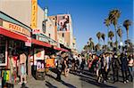 Stores on Venice Beach boardwalk, Los Angeles, California, United States of America, North America