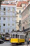 Tram Praca Da Figueira, quartier de Rossio, Lisbonne, Portugal, Europe