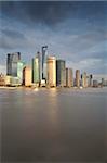 New Pudong skyline, looking across the Huangpu River from the Bund, Shanghai, China, Asia