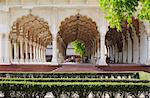 Diwan-i-Uhr (Halle der öffentlichen Publikum) in Agra Fort, UNESCO Weltkulturerbe, Agra, Uttar Pradesh, Indien, Asien
